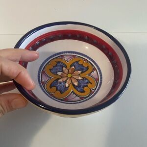 Talavera Floral Decorative Bowl